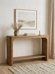 John Lewis Solace Cracked Oak Console Table, Mid Toned Oak - thumbnail 2
