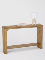 John Lewis Solace Cracked Oak Console Table, Mid Toned Oak - thumbnail 5