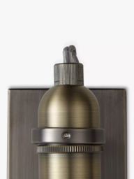 John Lewis Bistro Bulb Wall Light, Antique Brass - thumbnail 6