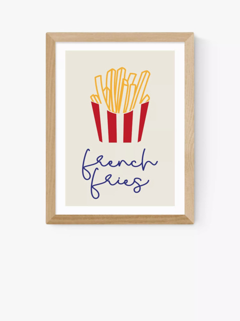 EAST END PRINTS Inoui 'French Fries' Framed Print