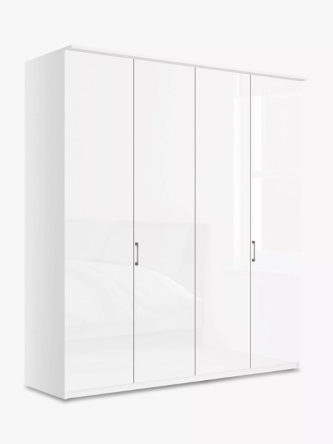 John Lewis Elstra 200cm Wardrobe with Glass Hinged Doors - image 1