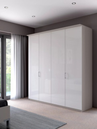 John Lewis Elstra 200cm Wardrobe with Glass Hinged Doors - thumbnail 2