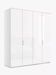 John Lewis Elstra 200cm Wardrobe with Glass Hinged Doors - thumbnail 1
