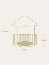 Breeze House Oasis Classic Slate Effect Tile Roof Circular Gazebo, FSC-Certified (Scandinavian Redwood)n - thumbnail 6