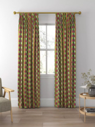Harlequin x Sophie Robinson Wilderness Made to Measure Curtains or Roman Blind, Lapis/Carnelian/Ruby - thumbnail 5
