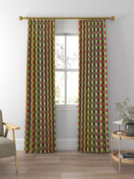 Harlequin x Sophie Robinson Wilderness Made to Measure Curtains or Roman Blind, Lapis/Carnelian/Ruby - thumbnail 3