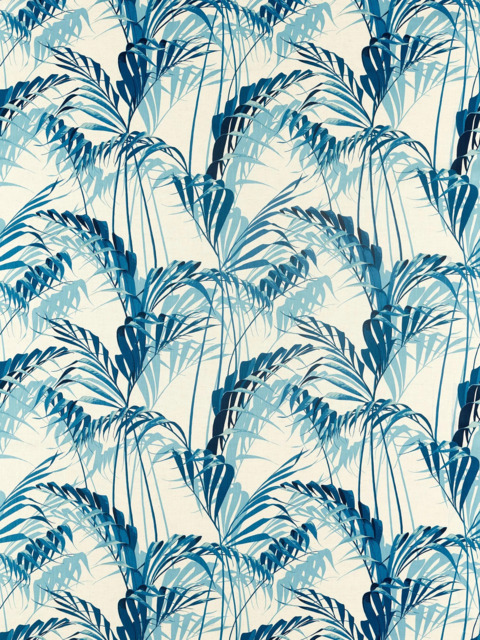 Sanderson Palm House Made to Measure Curtains or Roman Blind, Eucalyptus - image 1