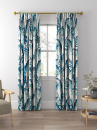 Sanderson Palm House Made to Measure Curtains or Roman Blind, Eucalyptus - thumbnail 5