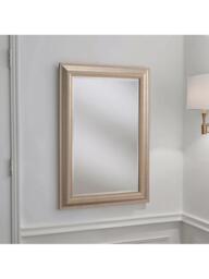 Yearn Textured Rectangular Frame Wall Mirror, Champagne