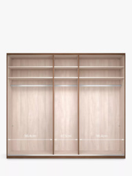 John Lewis Marlow 250cm Mirrored Hinged Wardrobe - thumbnail 4