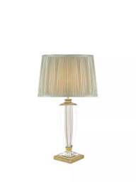 Laura Ashley Carson Crystal Table Lamp, Antique Brass - thumbnail 2