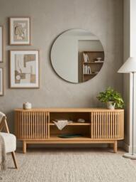 John Lewis Slatted II TV Unit, Oak - thumbnail 3