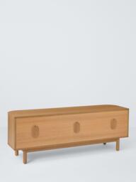 John Lewis Slatted II TV Unit, Oak - thumbnail 4