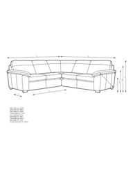 John Lewis Camden 5+ Seater Corner Leather Sofa, Light Leg - thumbnail 2