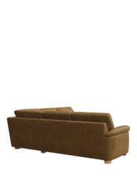 John Lewis Camden 5+ Seater Corner Leather Sofa, Light Leg - thumbnail 4