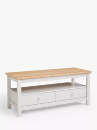 John Lewis Wilton 2 Drawer Media Unit, Linen