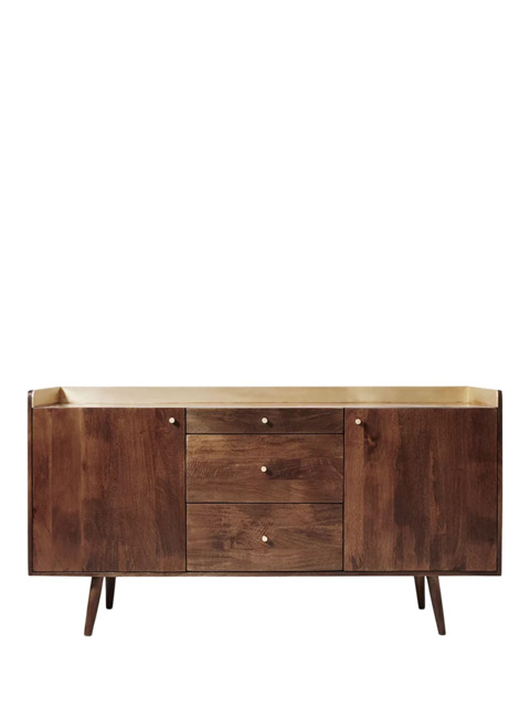 Swoon Fresco Sideboard, Brown/Brass - image 1