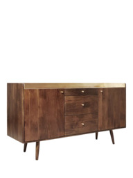 Swoon Fresco Sideboard, Brown/Brass - thumbnail 4