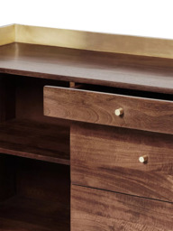 Swoon Fresco Sideboard, Brown/Brass - thumbnail 6