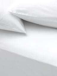 John Lewis Egyptian Cotton Sateen 1000 Thread Count Extra Deep Fitted Sheet, White - thumbnail 1