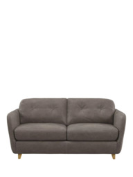 John Lewis Arlo Medium 2 Seater Leather Sofa Bed, Light Leg - thumbnail 5