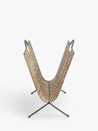 John Lewis Metal and Rattan Magazine Rack - thumbnail 5
