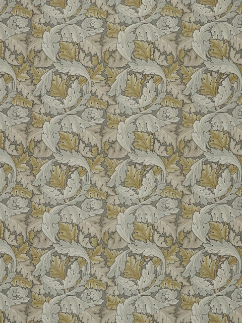 William Morris At Home Acanthus Velvet Made to Measure Curtains or Roman Blind, Acorn - image 1