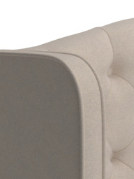 TEMPUR® Suffolk Slim Divan Adjustable Disc Upholstered Bed, Single - thumbnail 2