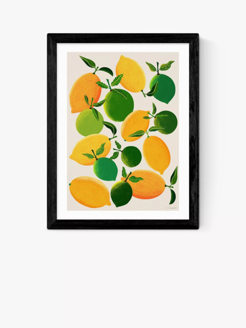 EAST END PRINTS Leanne Simpson 'Lemons and Limes' Framed Print - image 1