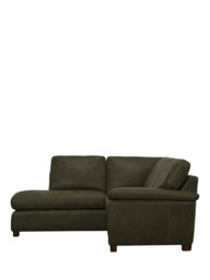 John Lewis Camden LHF Leather Corner Sofa, Dark Leg - thumbnail 3