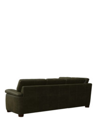 John Lewis Camden LHF Leather Corner Sofa, Dark Leg - thumbnail 4