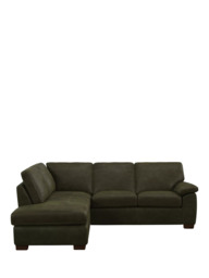 John Lewis Camden LHF Leather Corner Sofa, Dark Leg - thumbnail 5