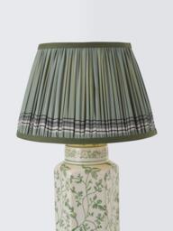 John Lewis Halverly Heritage Floral Ceramic Table Lamp, Blue - thumbnail 3