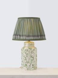 John Lewis Halverly Heritage Floral Ceramic Table Lamp, Blue
