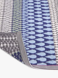 Margo Selby Kensal Bath Mat, Blue - thumbnail 2
