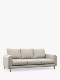 John Lewis Harbour Grand 3 Seater Sofa, Light Leg, Aquaclean Matilda Natural