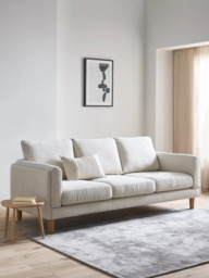 John Lewis Harbour Grand 3 Seater Sofa, Light Leg, Aquaclean Matilda Natural - thumbnail 3