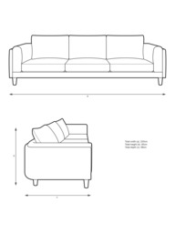 John Lewis Harbour Grand 3 Seater Sofa, Light Leg, Aquaclean Matilda Natural - thumbnail 2