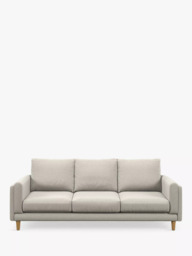 John Lewis Harbour Grand 3 Seater Sofa, Light Leg, Aquaclean Matilda Natural - thumbnail 6