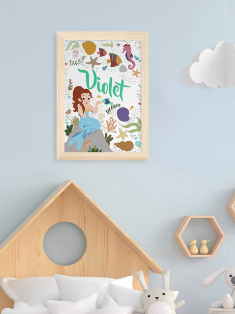 Treat Republic Personalised Mermaid Framed Print - image 1
