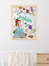 Treat Republic Personalised Mermaid Framed Print - thumbnail 2