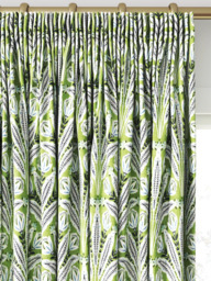 Clarke & Clarke Attingham Made to Measure Curtains or Roman Blind, Cobalt/Green - thumbnail 2
