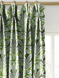 Clarke & Clarke Attingham Made to Measure Curtains or Roman Blind, Cobalt/Green - thumbnail 4