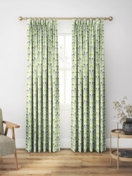 Clarke & Clarke Attingham Made to Measure Curtains or Roman Blind, Cobalt/Green - thumbnail 5