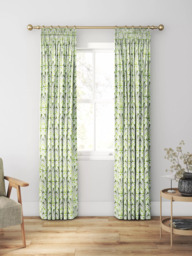 Clarke & Clarke Attingham Made to Measure Curtains or Roman Blind, Cobalt/Green - thumbnail 3