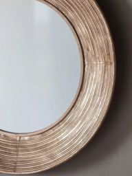 Gallery Direct Knowle Round Metal Frame Mirror, 72cm, Gold - thumbnail 3