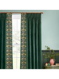 Morris & Co. Strawberry Thief Pair Lined Pencil Pleat Curtains - thumbnail 2