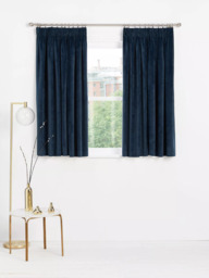 John Lewis Velvet Pair Lined Pencil Pleat Curtains - thumbnail 3