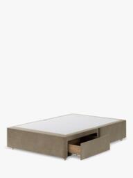 Hypnos Non-Sprung Upholstered 2 Drawer Divan Base, Small Double - thumbnail 2
