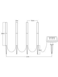 John Lewis Solar Bubble Outdoor Stake Lights, Set of 4 - thumbnail 5